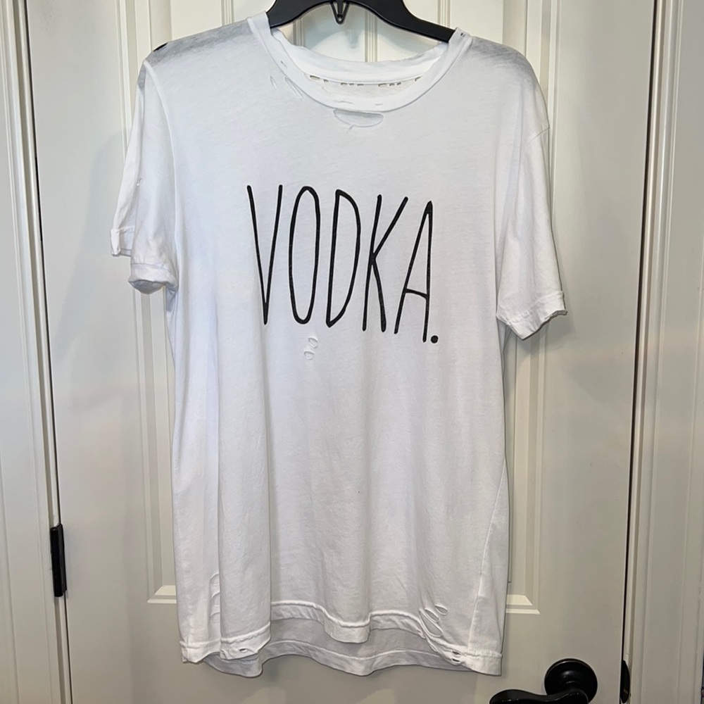 Vodka distressed t-shirt